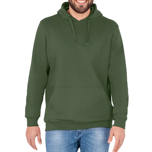 Sweat-shirts à capuche pour hommes en hiver - 100% coton, tissu polaire, teinture unie, respirant, coupe-vent, écologique, de haute qualité, sweat-shirt personnalisé - Product Image 5
