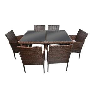 Juego de mesa de comedor al aire libre de diseño moderno hecho a mano, muebles de ratán de Indonesia para uso en la sala de estar - Product Image 2