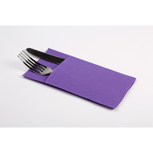 Tovaglioli Tascabili Kanguro Violetti 40x40cm, Confezione da 960 Pezzi, B2B - Product Image 1