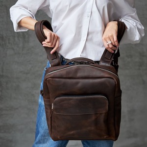 Fait à la main Vintage femmes Rusa Timeless College Bapa sac de sport Logo personnalisé en cuir véritable pour le voyage et le Sport - Product Image 5