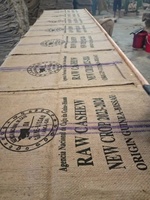 NOUVEAU SAC EN JUTE BINOAL Écologique et Biodégradable pour Riz, Cacao, Noix de Cajou, Imprimé sur Mesure avec Logo Personnalisé du Bangladesh, 3 Bleus