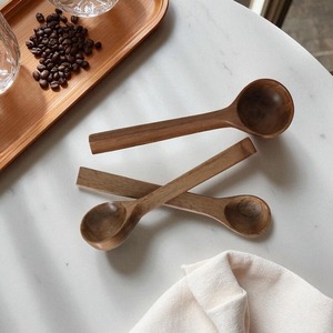 Cucharas de Madera de Buena Calidad, Cucharas de Madera Natural para Mezclar, Degustar, Sopa, Café, Ensalada - Product Image 1