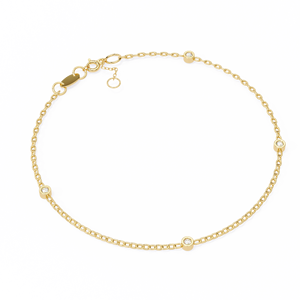 Pulsera redonda de diamantes cultivados en laboratorio de excelente calidad 0.06ct en oro de 14 quilates para uso informal y diario Suministro mundial - Product Image 1