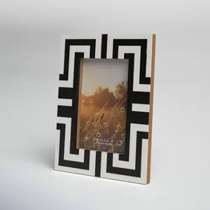 Cadre photo personnalisé incrusté de résine, design artisanal de qualité supérieure avec finition polie, écologique, avec boîte-cadeau avec logo - Product Image 1