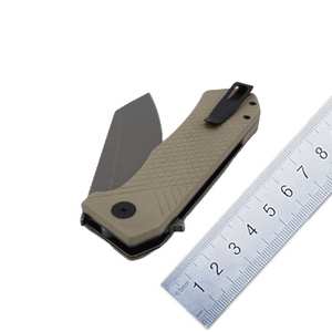 Diseña tu propio cuchillo plegable táctico patrón de diamante G10 Mango en fabricación de cuchillos de Bajo MOQ - Product Image 1