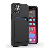 Étui portefeuille en silicone liquide pour iPhone 17 PRO MAX 16 15 12 13, étui avec fente pour cartes pour iPhone XR Xs 8 Plus, coque de poche fine