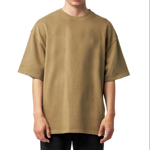 T-shirt décontracté à épaules tombantes 170 GSM 100 % coton, coupe oversize, pour l'été et le quotidien, personnalisable OEM, marque privée, fabricant d'usine - Product Image 4