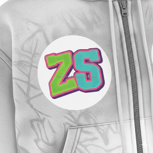 Lujo 365 GSM Algodón Poliéster Cremallera Chándal Forro interior suave Sombra gris Logotipo personalizado Impresión de bordado - Product Image 6