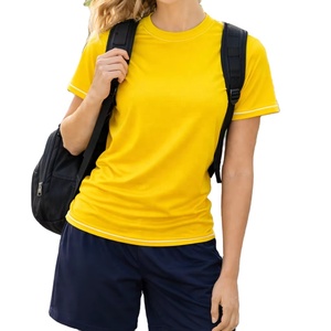 T-shirt de sport pour activité scolaire, usage quotidien, col rond, manches courtes, 100% coton, maille ultra-légère, respirant, séchage rapide - Product Image 1