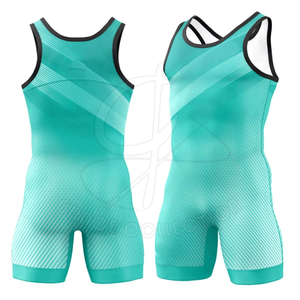 Maillot de lutte professionnel fabriqué au Pakistan pour patchs personnalisés Vêtements de fitness Vêtements pour hommes Singlet de lutte - Product Image 1