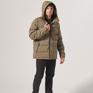 เสื้อแจ็คเก็ตทรงพองสำหรับผู้ชายเสื้อโค้ทบุบางมีปกตั้งสไตล์สตรีทแบบสตรีท - Product Image 2