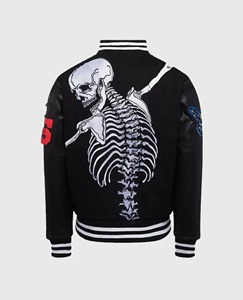 OEM 2025 chaqueta de lana de moda de invierno con bordado elegante al por mayor prendas de vestir exteriores personalizadas para hombres y mujeres MOQ 50PCs - Product Image 2