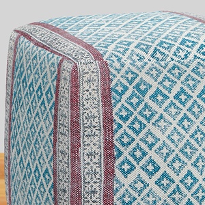 หมอนอิงปักลายซิกแซกสไตล์อินเดียสำหรับห้องนั่งเล่นบ้านตกแต่งกลางแจ้ง - Product Image 3