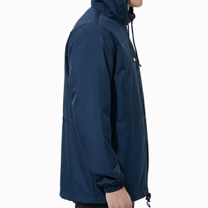 Chaqueta Cortavientos Ligera con Capucha, Nueva Moda, para Hombre, Impresión de Logotipo Personalizado en la Parte Delantera, Alta Calidad, MOQ Bajo - Product Image 3