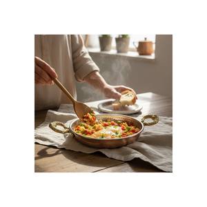 Poêle à frire et à œufs en cuivre de 14 cm d'épaisseur avec motif - Product Image 4