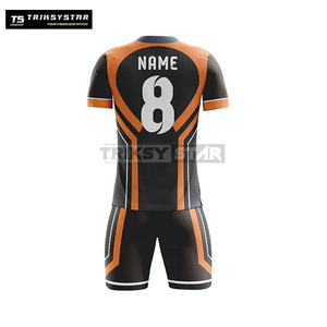 Vêtements de football d'équipe en sublimation en gros, ensemble pour hommes à séchage rapide, vêtements de sport personnalisés pour les clubs, entraînements et matchs - Product Image 3