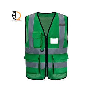 Chaleco de Seguridad Reflectante de Alta Visibilidad con Logotipo Personalizado, Chaleco de Seguridad Ajustable con Múltiples Bolsillos para Motociclistas - Product Image 1
