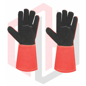 Gants de soudage de sécurité en cuir de vachette ProWeld 7 oz 16INCH texturés résistants à la déchirure personnalisables pour un usage industriel 2025 - Product Image 4