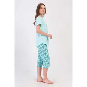 Combinaison de nuit ovale à manches courtes et col rond pour femme, taille XXL - Product Image 1