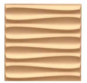 Panel de Pared Cuadrado 3D de PVC Dune Gold, Diseño Contemporáneo con Textura de Ondas de Arena, Revestimiento de Pared de Alta Durabilidad para Interiores, Cumpleaños, Diwali - Product Image 1