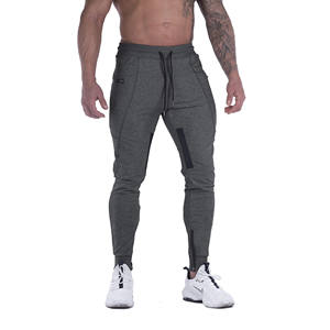 2025 pantalons de survêtement avec cordon coupe-vent coton éponge survêtement hommes pantalons couleur unie survêtement pantalon tricoté poche hommes pantalons - Product Image 1
