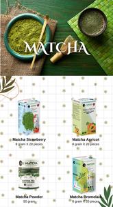 Japanese Matcha Latte Coffee and Coconut Flavored Matcha Tea 1 Box - Product Image 4
