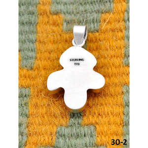 Southwest Style <b>Emerald</b> Valley Turquoise & Sterling Silver <b>Pendant</b> Ethereal Bezel Setting Inlay - Product Image 3