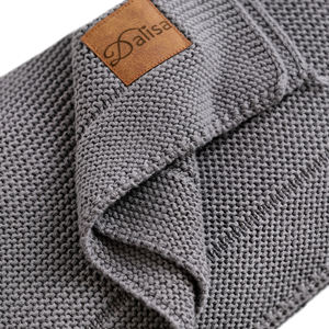 100% algodón orgánico ALINA manta 130*150 manta para el hogar Crochet Cable tejido alta calidad nuevo diseño Ultra suave Manta - Product Image 5