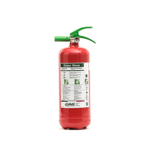 Extincteur à poudre sèche de haute qualité de 3 litres 'Green Wave' en aluminium, classe A, portable, directement de l'usine italienne - GW3P - Product Image 1
