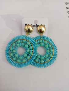 Pendientes de moda con cuentas hechos a medida de color turquesa en colores y estilos surtidos para reventa en tiendas de moda - Product Image 5