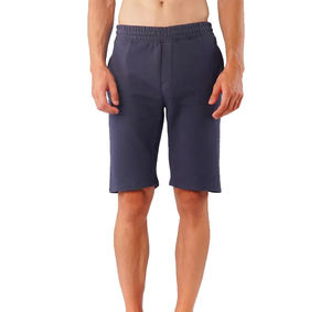Venta al por mayor de alta calidad 100% algodón pantalones cortos casuales de los hombres de cintura elástica estilo deportivo patrón sólido multiusos para la venta - Product Image 2