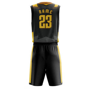 Dernière conception d'uniformes personnalisés 100% polyester meilleure qualité uniforme de basket-ball vêtements de sport vêtements de basket-ball 2025 personnalisés - Product Image 3