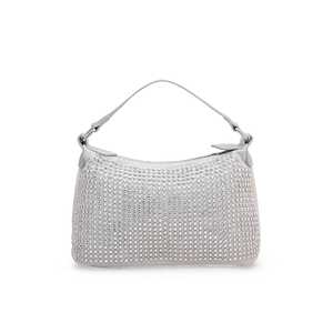 Bolso de hombro formal plateado para mujer - Product Image 1