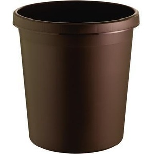 Contenedor de Basura de Polipropileno Marrón de 18 Litros, Marca Helit, Alemán, 31.5 x 33.1 cm, 1 Compartimento de Separación - Product Image 1