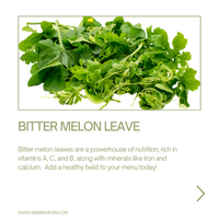 Feuilles de melon amer congelées/Feuilles de courge amère du Vietnam- KIM MINH INTERNATIONAL