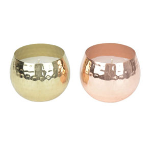 Unique <b>Candle</b> <b>Jar</b> Gold And Rose Gold Hammered Metal <b>Candle</b> <b>Jar</b> And Holder Modern Home Christmas Decorative <b>Candle</b> Holder - Product Image 5