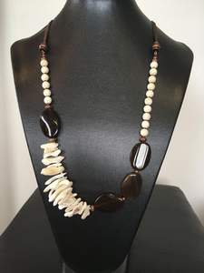 INDIGENEO Nueva llegada Buffalo Ox Cuerno Collar Pulido Animal Estilo Hueso Joyería Diseño Natural Cuentas Mujeres Niñas Boda - Product Image 4