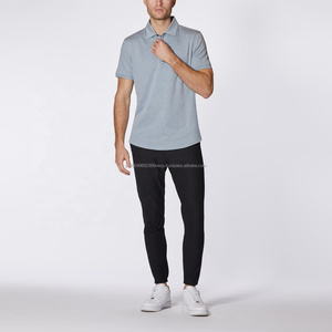 Camisas de polo de LICRA de poliéster de algodón de ajuste casual para hombres Camiseta de cuello de ocio Atlético ropa de hombre - Product Image 1