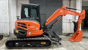 รถขุดขนาดเล็ก Kubota U55-5 5.5 ตัน มือสอง พร้อมใช้งานสำหรับงานวิศวกรรมเทศบาล - Product Image 2
