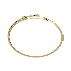 Fabulous 18K <b>Gold</b> Lab Grown Diamond Bracelet & <b>Bangle</b> - Product Image 2
