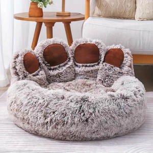 Camas Acogedoras para Mascotas en Forma de Pata de Oso, Modernas, Tamaños XL y Pequeños, Cueva Sólida y Cómoda para Animales Pequeños y Gatos para el Invierno - Product Image 1