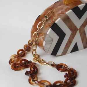 New Arrival Designer Clutch Woman Resin Clutch Pearl Gold Plated Luxury <b>Butterfly</b> Solid Charm Clutch Set Women's Wedding - Product Image 5