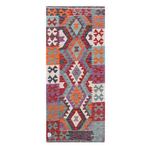 พรมกิลิม ไมมาณา อัฟกานิสถาน ขนาด 178 x 77 ซม. ผลิตภัณฑ์ผ้าทอ - Product Image 1
