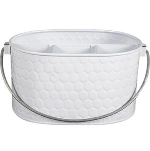 Caddy de stockage d'outils de jardin polyvalent enduit noir organisateur fourre-tout utilitaire en métal avec poignée pour l'utilisation de décor de cour de patio extérieur - Product Image 4