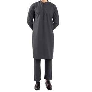 2023 ropa islámica tradicional para hombres diseño bordado Shalwar Kameez paquistaní hecho al por mayor Salwar Kameez para hombres - Product Image 1