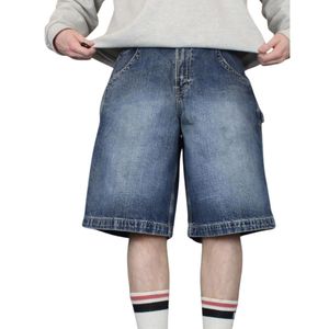 Taille haute coupe droite hommes classique coton été décontracté élégant léger respirant tous les jours Denim Shorts - Product Image 6