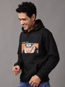 Men's <b>90s</b> Anime Graphic Hooded <b>Sweatshirt</b> Embroidered 100% Cotton Plain Dyed for Winter - Product Image 4