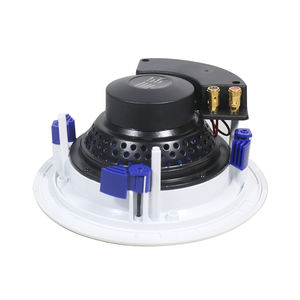 Altavoz de techo coaxial delgado sin montura con cubierta antipolvo para proyectos AV de oficina - Product Image 2