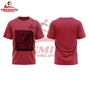 Vêtements personnalisés 240 GSM T-shirts à épaules tombantes lourdes 100% coton Chemises vierges tricotées surdimensionnées OEM - Product Image 1