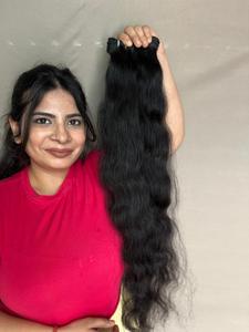 Haute Qualité 100% Indien Vierge Cuticule Aligné Cheveux Bundles Temple Ondulé Extensions de Cheveux Bruts - Product Image 2